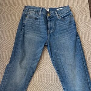 Frame Denim Women's Straight Leg Jeans in Blue